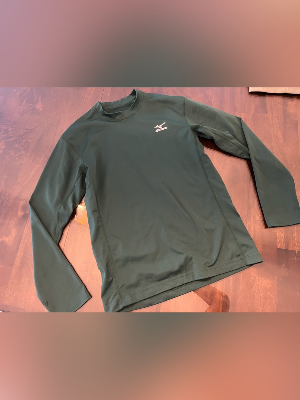 Mizuno Women’s Long-Sleeve Crew Performance Shirt - Forest Green